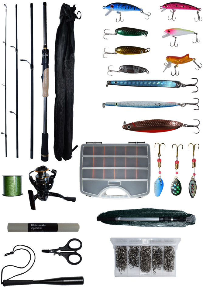 Startpakke til den nye fisker